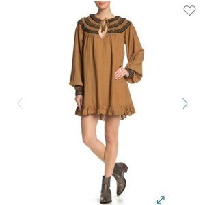 NWT Free People Erin Embroidered Mini Dress